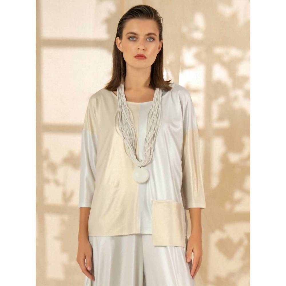NEW KOZAN dwight top in pearly gold